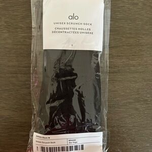 ALO Yoga Black Scrunch Socks